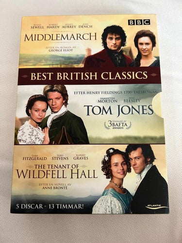 Best British Classics BBC DVD box 5 dvd. Speltid drygt 13 tim