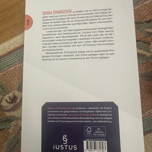 Skattesystemet - Övningsbok, Lena Hiort af Ornäs Leijon, Eleonor Kristoffersson