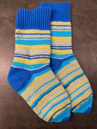 Virkade strumpor 37/38