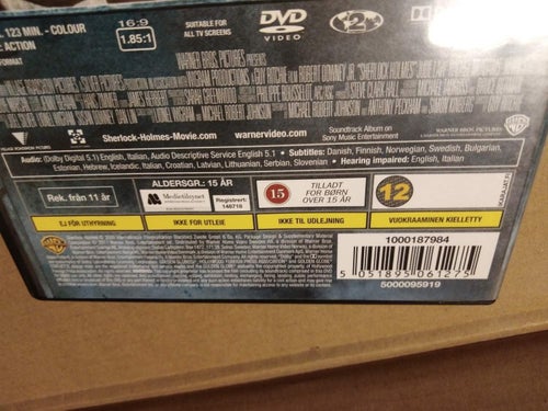 Sherlock Holmes av Guy Ritchie Rachel McAdams Robert Downey Jr. DVD