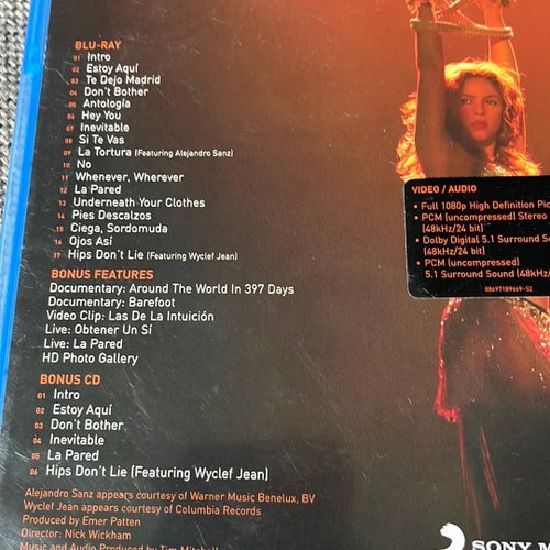 Shakira Oral Fixation Tour Blu-ray