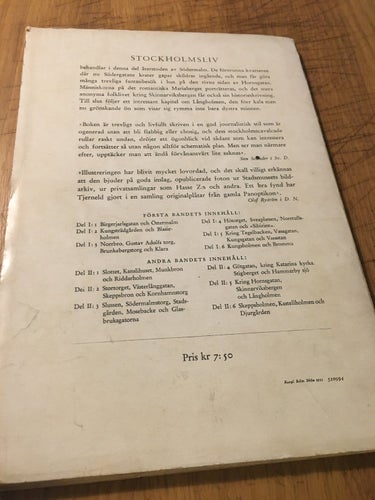 Stockholmsliv - Hur vi bott, arbetat och roat oss under 100 år