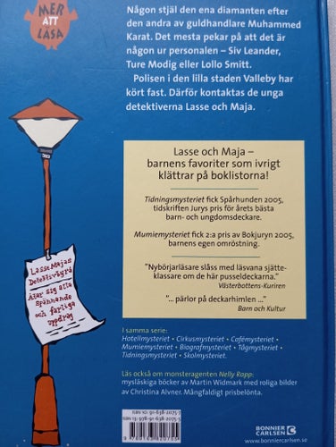 LasseMajas Detektivbyrå: Diamantmysteriet av Martin Widmark, 2006