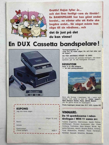 Walt Disney´s Serier - 1972:7 FN