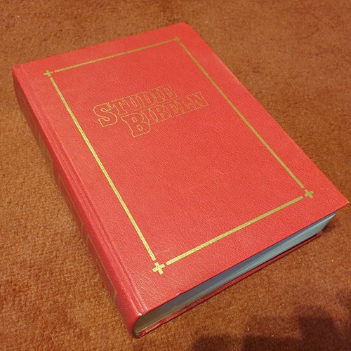 Studie Bibeln - Band V, STORT FORMAT, TUNG - tryckt år 1983, jättebra pris! =)
