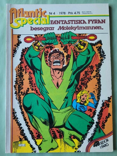Atlantic special nr 4 från 1978 - Fantastiska fyran besegrar molekylmannen