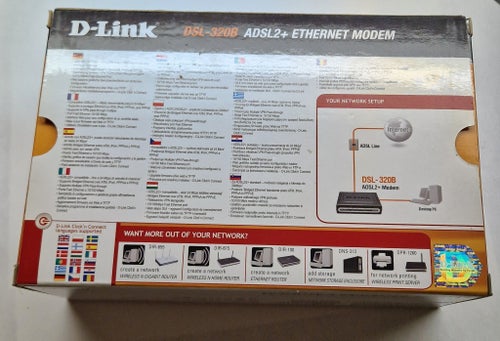 D-Link DSL-320B ADSL2+ Ethernet Modem
