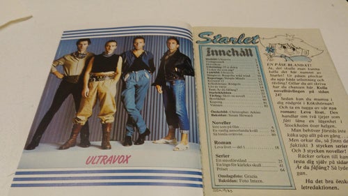 Starlet 1983 nr 12 Ultravox Christopher Atkins Susan Howard Donna i Dallas