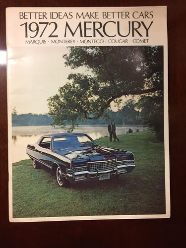 Försäljningsbroschyr Mercury 1972