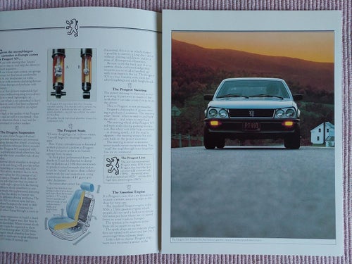 Peugeot 505 1981 USA in english