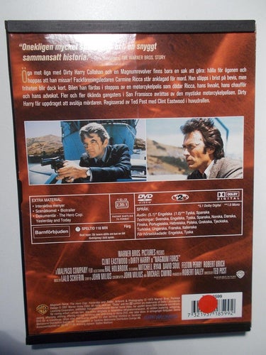 DIRTY HARRY - MAGNUM FORCE - svensk DVD i slipcase CLINT EASTWOOD
