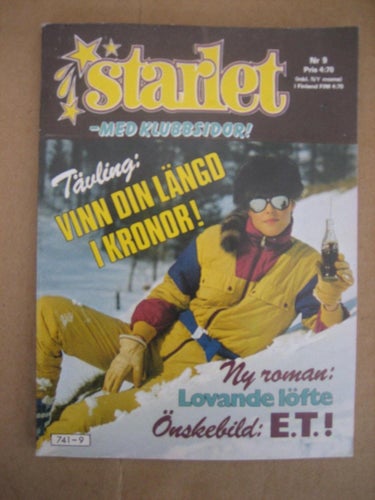Starlet Nr:9-1983(Idolbild på Kim Carnes, Sheena Easton, E.T & Henry Thomas)