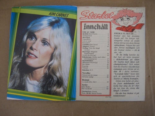 Starlet Nr:9-1983(Idolbild på Kim Carnes, Sheena Easton, E.T & Henry Thomas)
