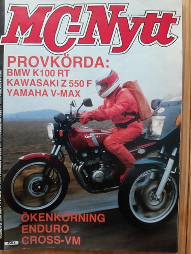 MC-Nytt nr 6 1985: Yamaha V-MAX, Kawasaki Z 550 F, BMW K100 RT