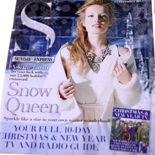 Sunday Express "S" Magazine-3 magazines-Davina McCall-December/January 2012/2013