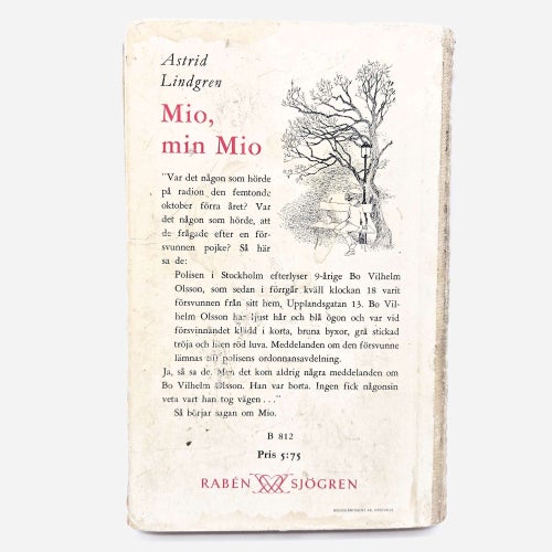 Mio, Min Mio, 1:a utgåva 1954 - Astrid Lindgren