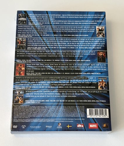 Marvel heroes (7 filmer). Inplastad DVD-box