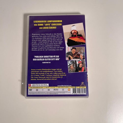 DVD - 47:an Löken Blåser på. Svensk klassiker. Lasså Åberg Janne Loffe Carlsson