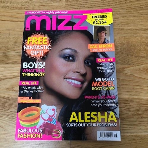 MIZZ A Girls Teen Magazine April 2009-Alesha Dixon Front Cover-English Language