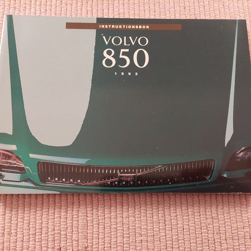 Volvo 850 Instruktionsbok 1993