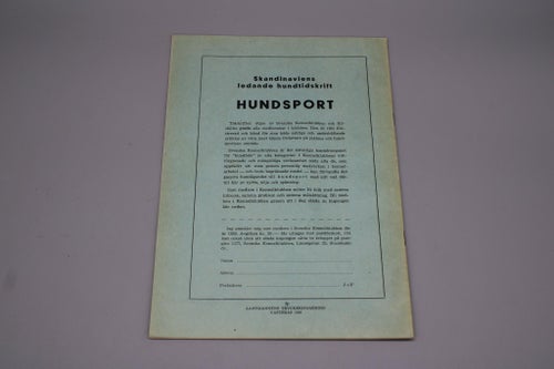 Från Jaktmarker och Fiskevatten nr 1 Jan 1955
