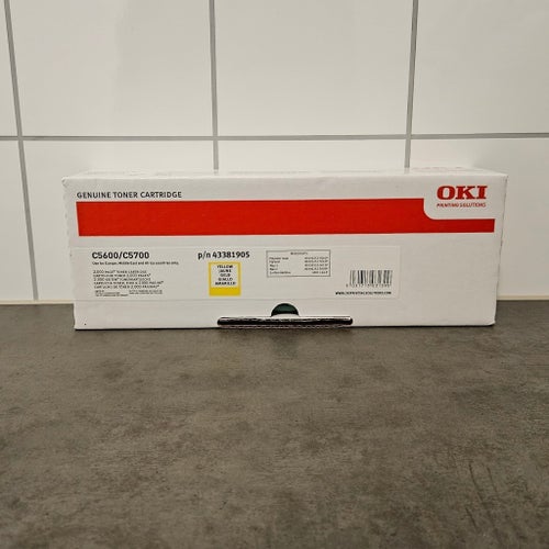 OKI Toner 43381905 Yellow Gul Ny