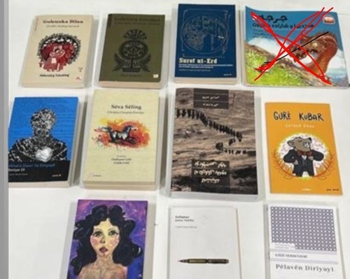 13 st Kurdiska böcker - Blandade titlar och genrer