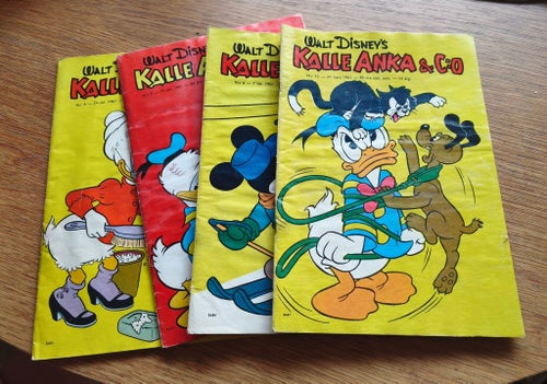 Walt Disney's Kalle Anka & C:o, Nr 4, 5, 6, 12, 1961