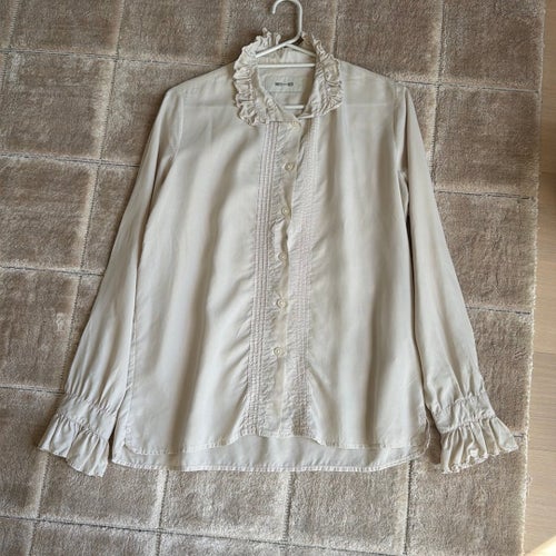 WHY-RED beige skjorta S