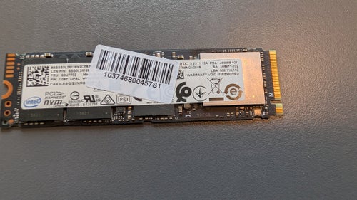 256GB Intel NVMe PCIe Gen3 x4 M.2 2280 SSD-harddisk