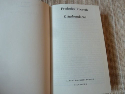 KRIGSHUNDARNA, F. FORSYTH, 1975, BÖCKER