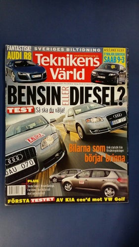 Teknikens Värld nr 5 2007: Hyundai Coupé, Audi R8, Nissan Qashqai, Fiat Bravo