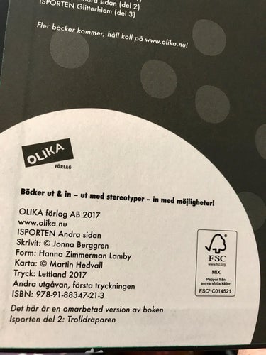 ISPORTEN Andra sidan Jonna Berggren 2017