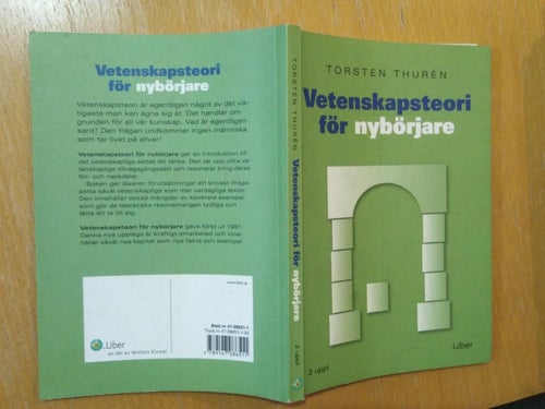 Vetenskapsteori för nybörjare av Torsten Thuren. Bok. Very Good plus.
