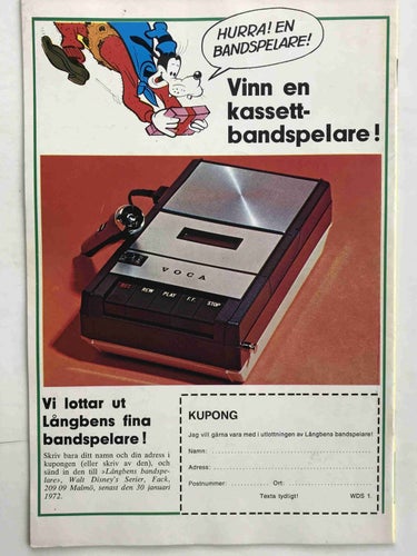 Walt Disney´s Serier - 1972:1 FN
