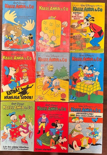 Kalle Anka & C:o, Walt Disney's, 1970-81, 9 st.