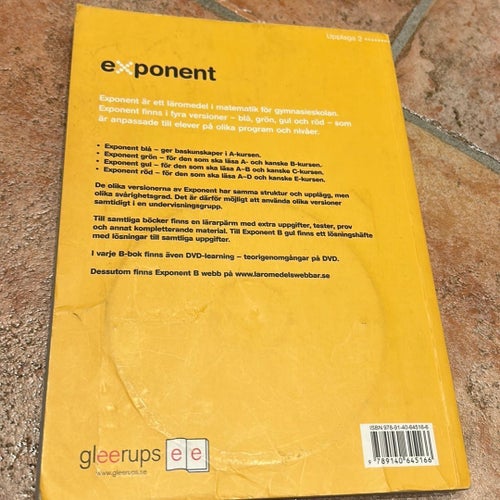Exponent B av Gennow/Gustafsson/Silborn, 2007
