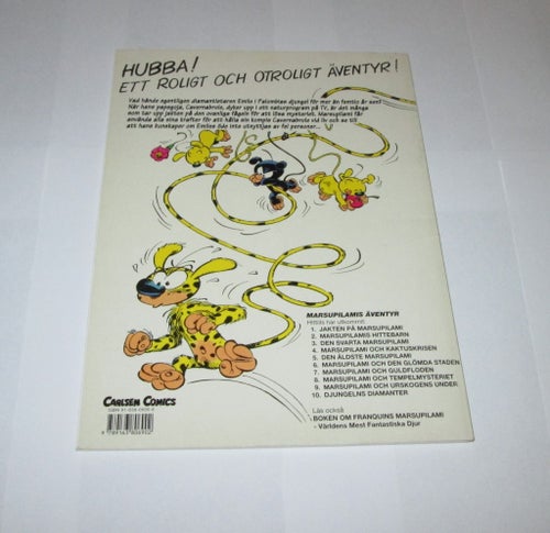 Marsupilamis Äventyr 10: Djungelns Diamanter av Franquin, Fauche, Adam, 1989