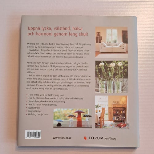 2 vackra stora böcker Feng shui rum för rum & Leva med årstiderna