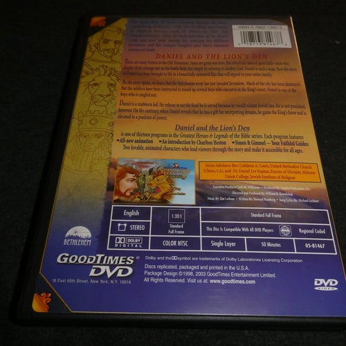 Greatest heroes and Legends of the Bible: Daniel and the Lion´s den - DVD - 2003