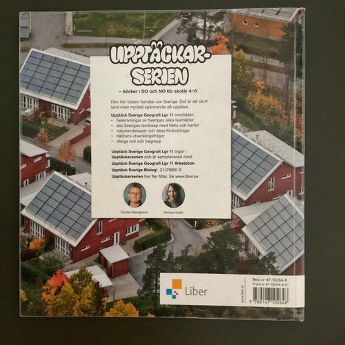 Upptäck Sverige Geografi Lgr 11 av Torsten Bengtsson och Annica Hedin, 2013