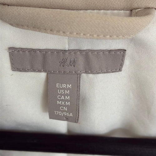 H&M beige kavaj, storlek M/L