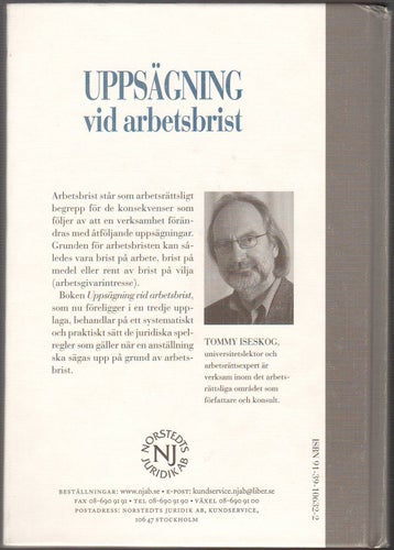 Uppsägning vid arbetsbrist / Tommy Iseskog