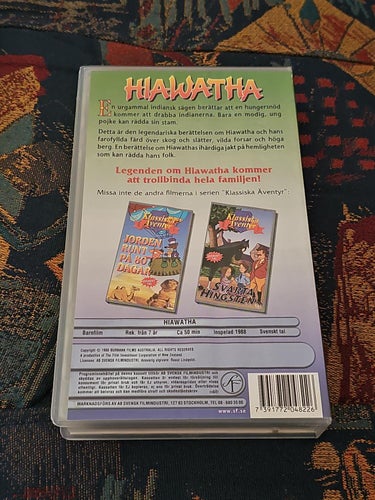 Hiawatha VHS Svenskt Tal