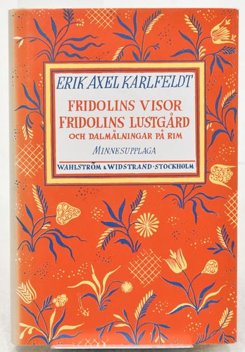 Fridolins visor och andra diktera / av Erik Axel Karlfeldt.