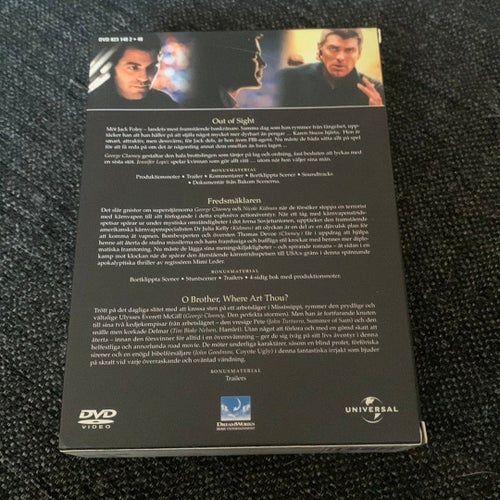 George Clooney Collection DVD (Out of Sight, Fredsmäklaren, O Brother, Where