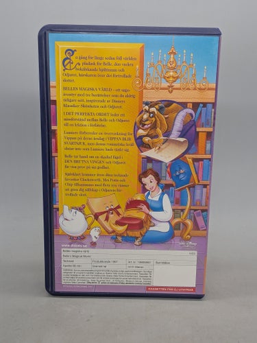 Disney - Belles magiska värld - Tre förtrollande sagoäventyr - Svenskt tal - VHS