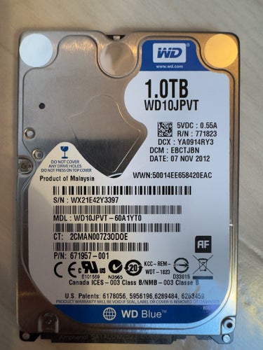 WD Blue 1.0TB Hårddisk (WD10JPVT)