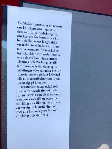 EN LEKTION I PARDANS Steve Sem-Sandberg 1993