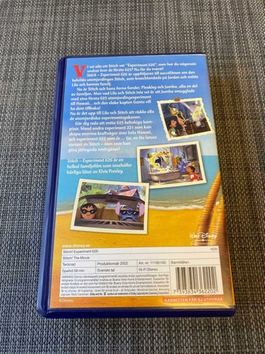 Walt Disney - Stitch Experiment 626 - VHS